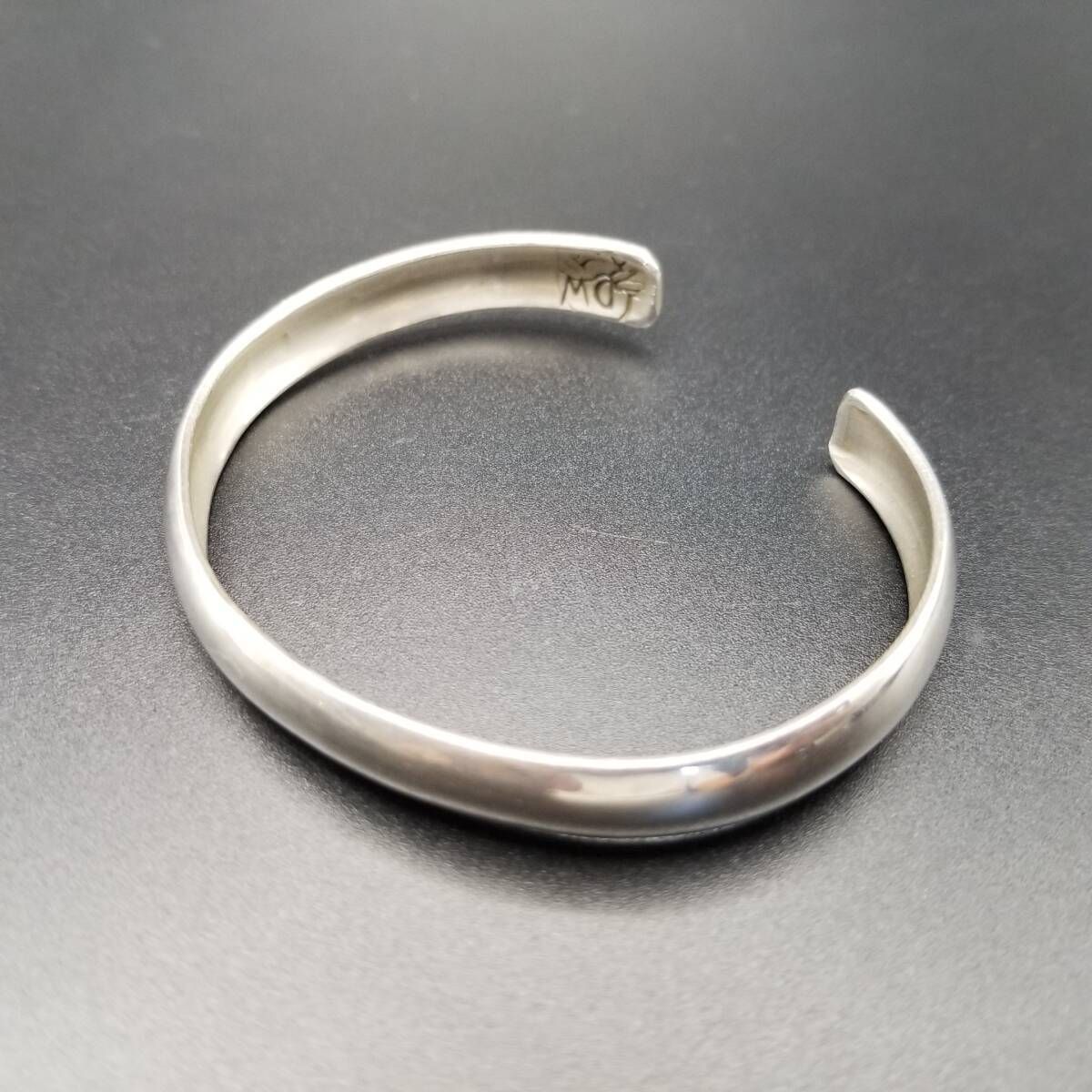 シンプル スタイリッシュ 925 シルバー ヴィンテージ カフブレスレット