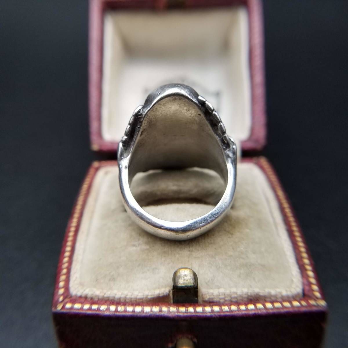  ターコイズ オーバルカット フローラル 925 シルバー ヴィンテージ リング 銀 指輪 植物モチーフ 葉っぱ サウスウェスタンジュエリー Y 18 V リング 指輪 アクセサリー