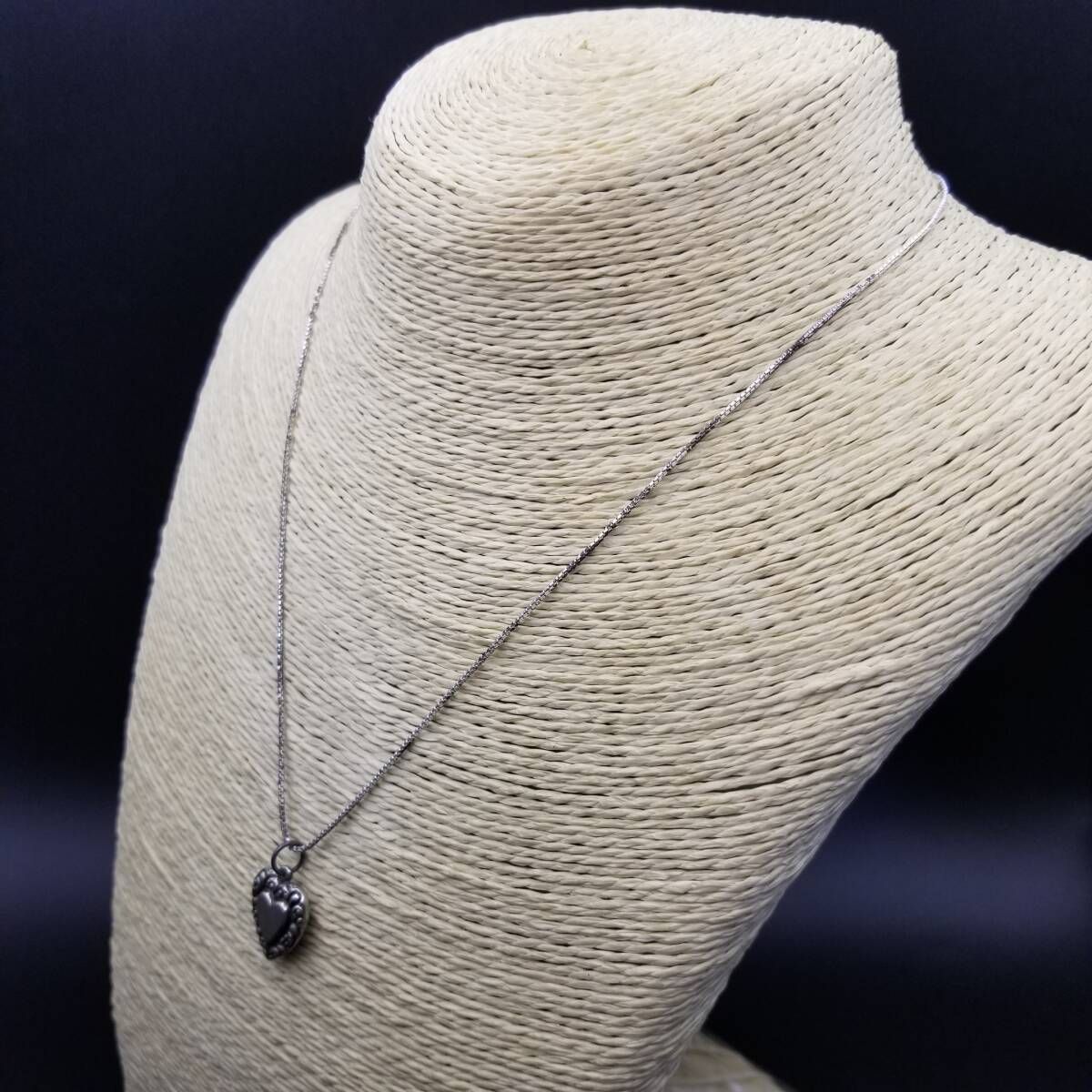 アールヌーヴォー パフィーハート 925 シルバー ヴィンテージ