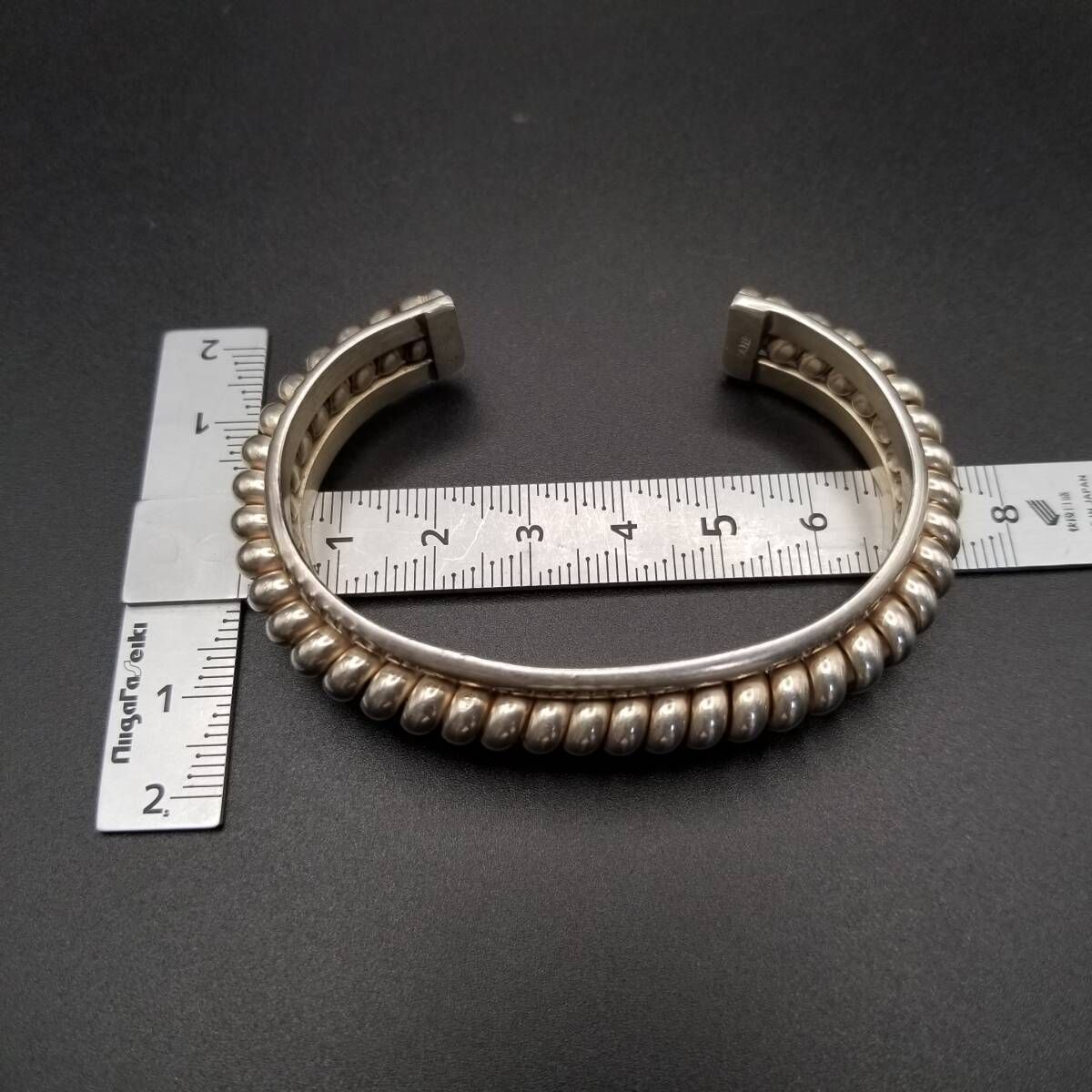 ナバホ族 Franklin & Verna Tahe ロープ ツイスト ヴィンテージ カフ