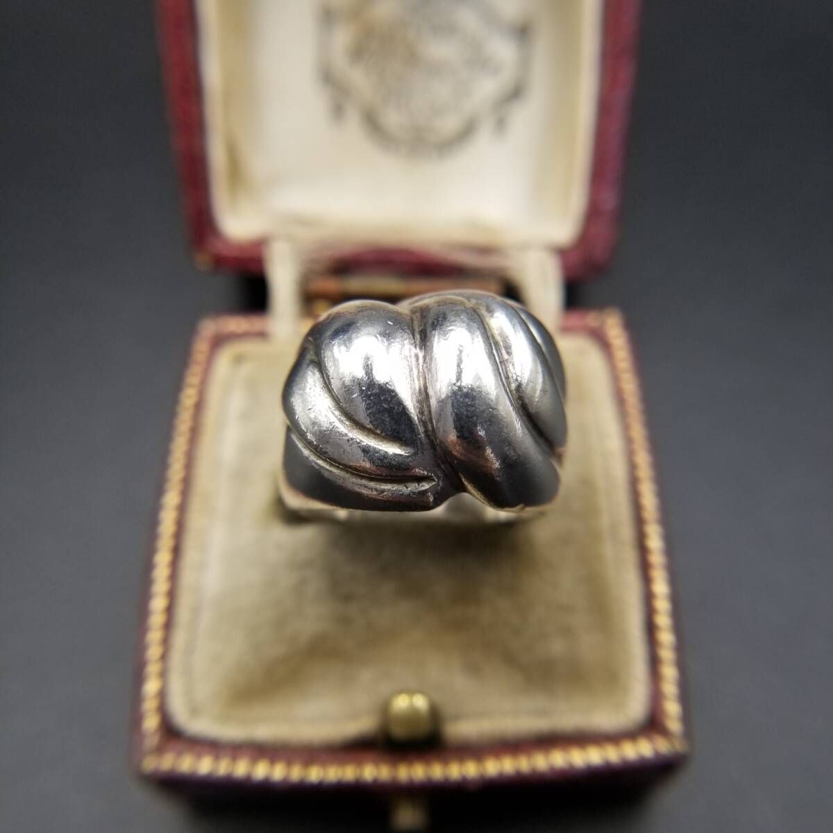 メキシコ 925 シルバー ねじり ツイスト デザイン ヴィンテージ リング