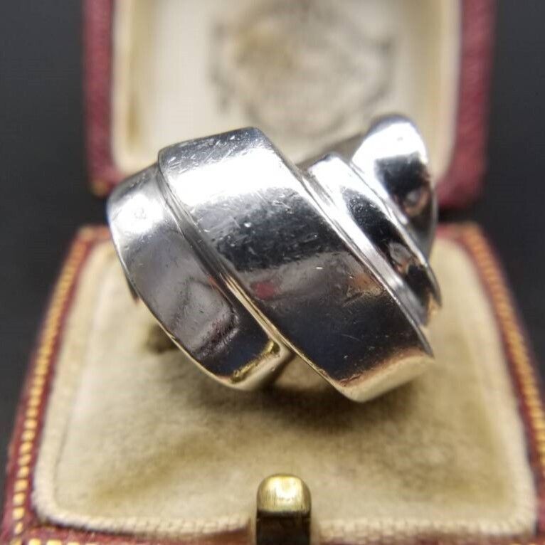 メキシコ 925 シルバー ジグザグ モダン スタイリッシュ ヴィンテージ