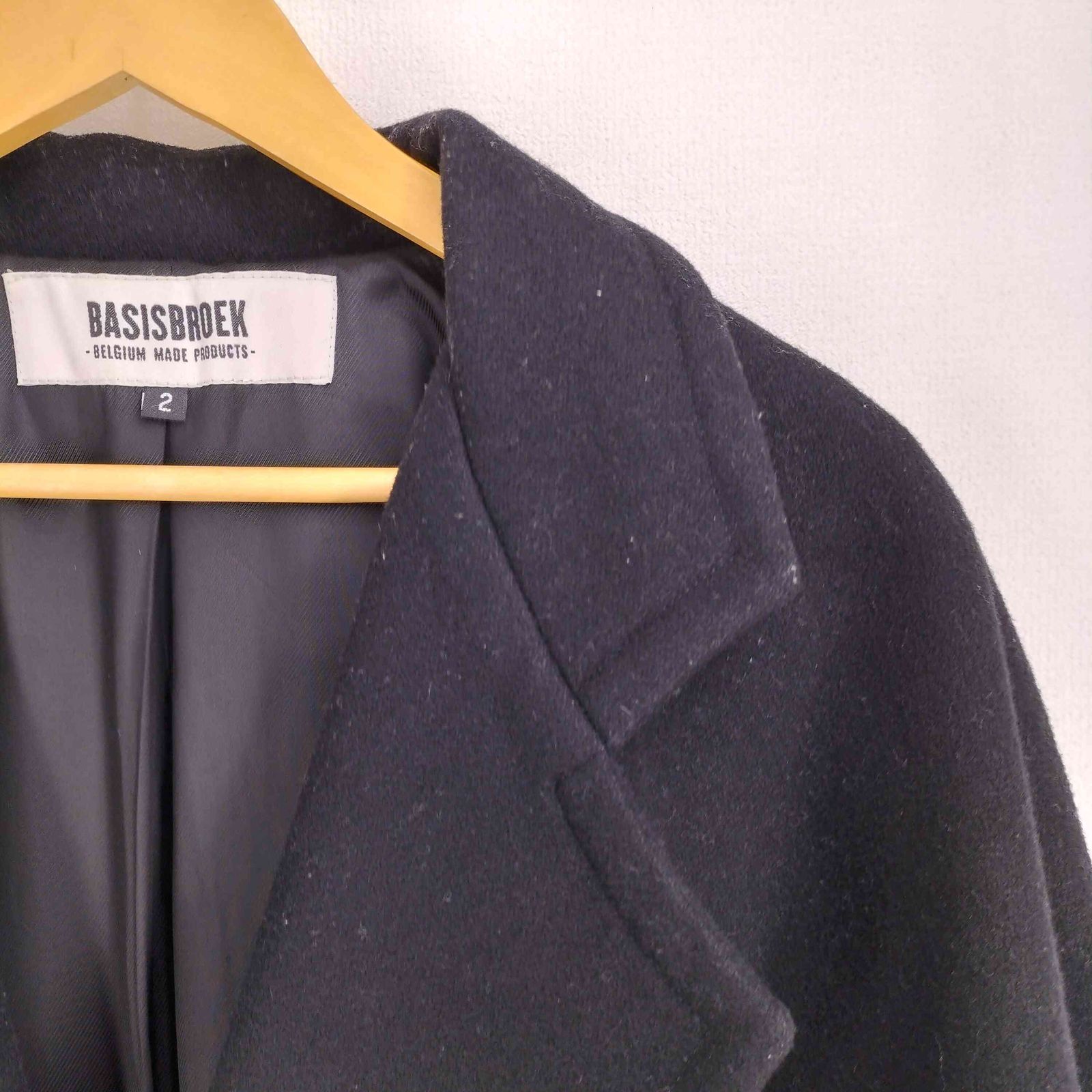 バージズブルック BASISBROEK ウール ダブルチェスター コート メンズ