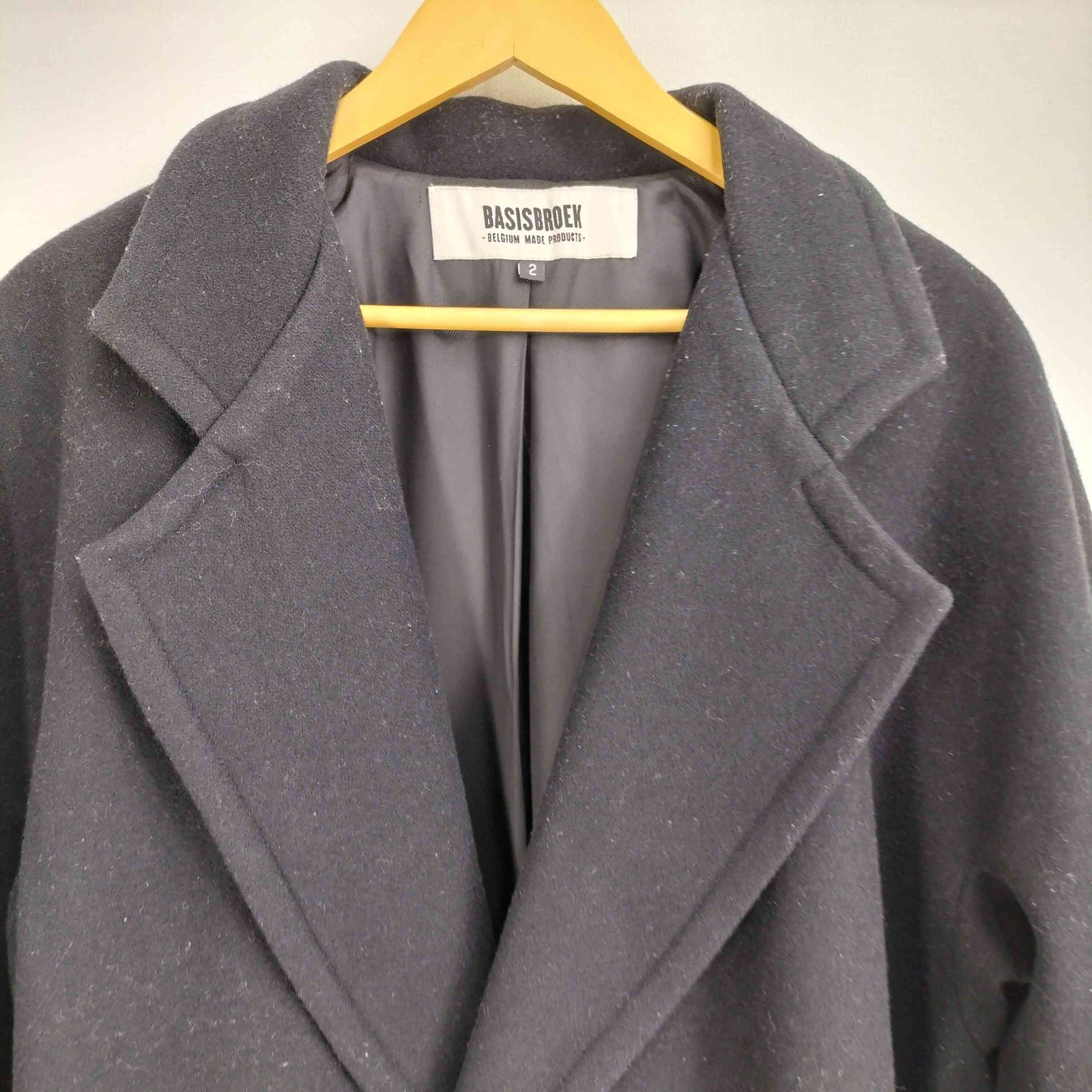 バージズブルック BASISBROEK ウール ダブルチェスター コート メンズ