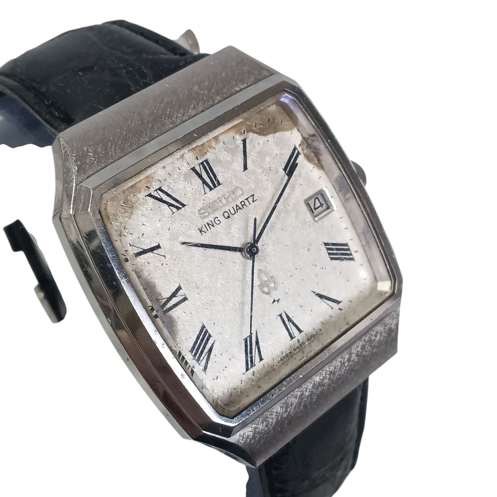 稼働 良品】1214-1 SEIKO KING QUARTZ セイコー キングクォーツ 5855