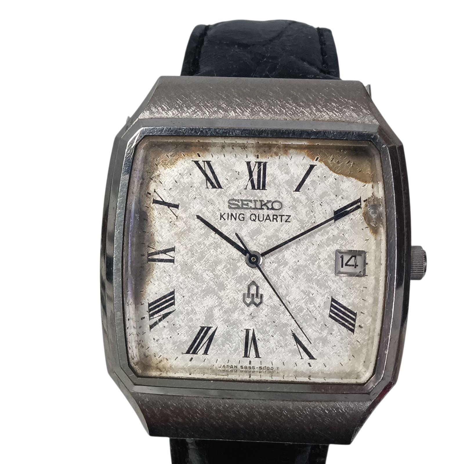 稼働 良品】1214-1 SEIKO KING QUARTZ セイコー キングクォーツ 5855