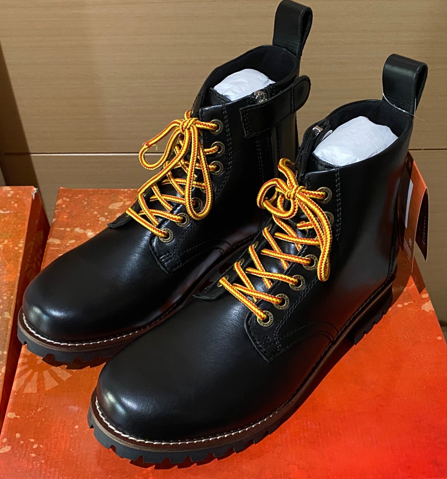 デイトナ ショートブーツ 25㎝ サイドジップ HBS 003 96963 本革 牛革 シフトパッド内蔵 DAYTONA ブーツ バイク用 25 0 cm