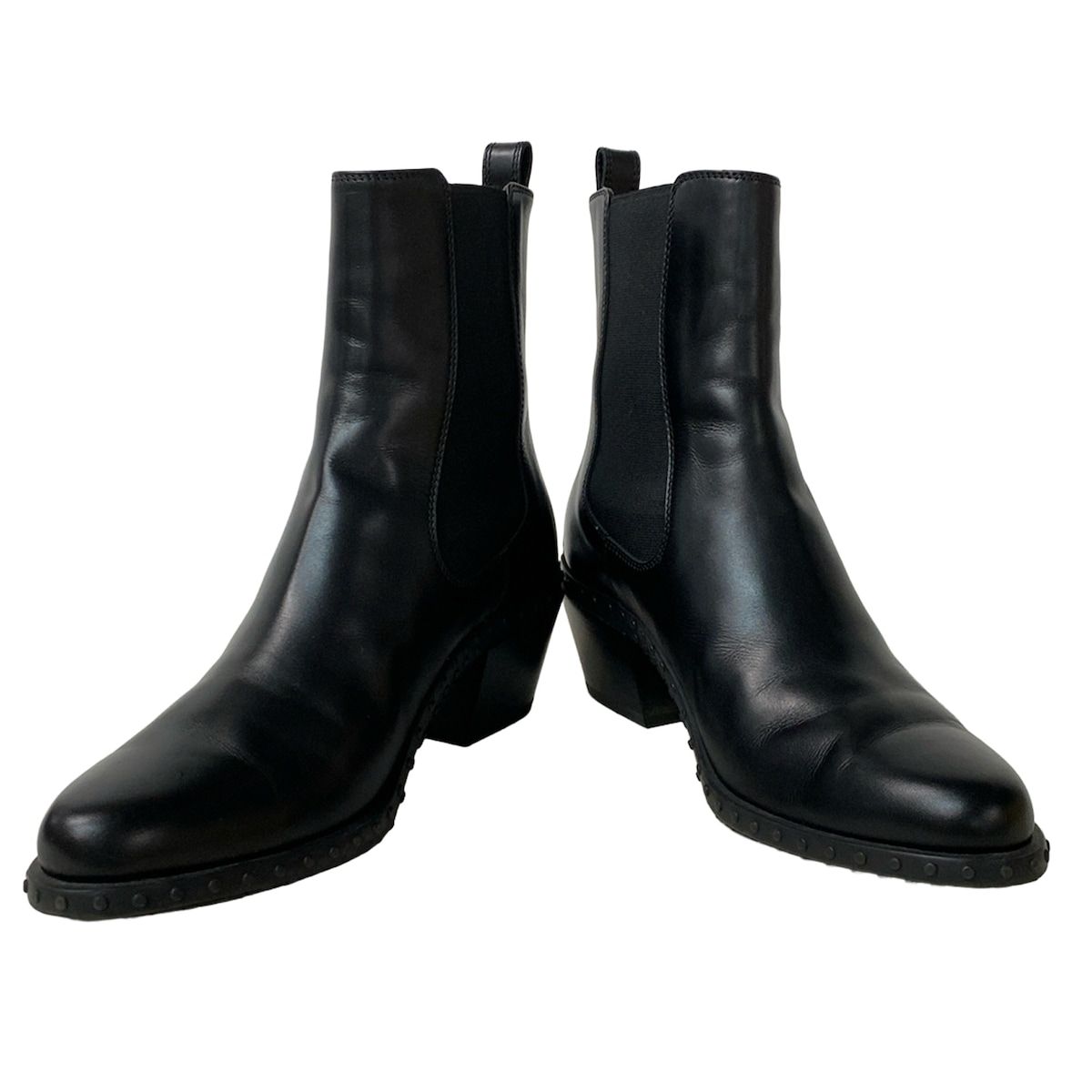 TOD'S(トッズ) ショートブーツ 37 レディース美品 - 黒 サイドゴア