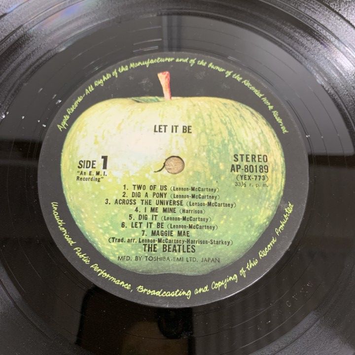 △01)1点限り!帯付きThe 帯付 LP The Beatles/Let It Be/AP-80189/SNJ102107 Beatles&frasl;Let It Be&frasl;ビートルズ&frasl;レット