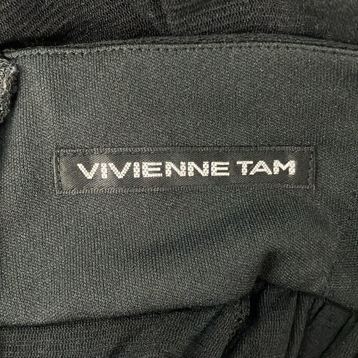  TAM ヴィヴィアンタム ワンピース サイズ0 XS レディース 黒 ブルーグリーン マルチ 長袖 ロング その他 ワンピース