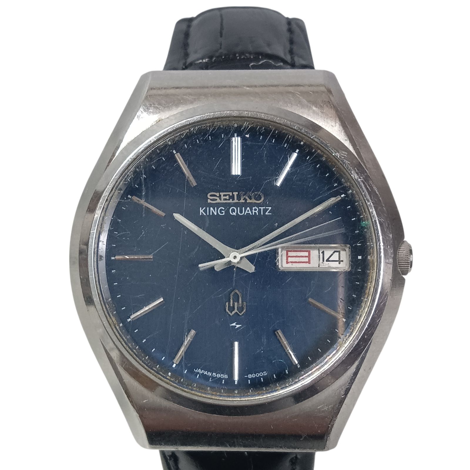 稼働 良品】1214-2 SEIKO KING QUARTZ セイコー キングクォーツ 5856