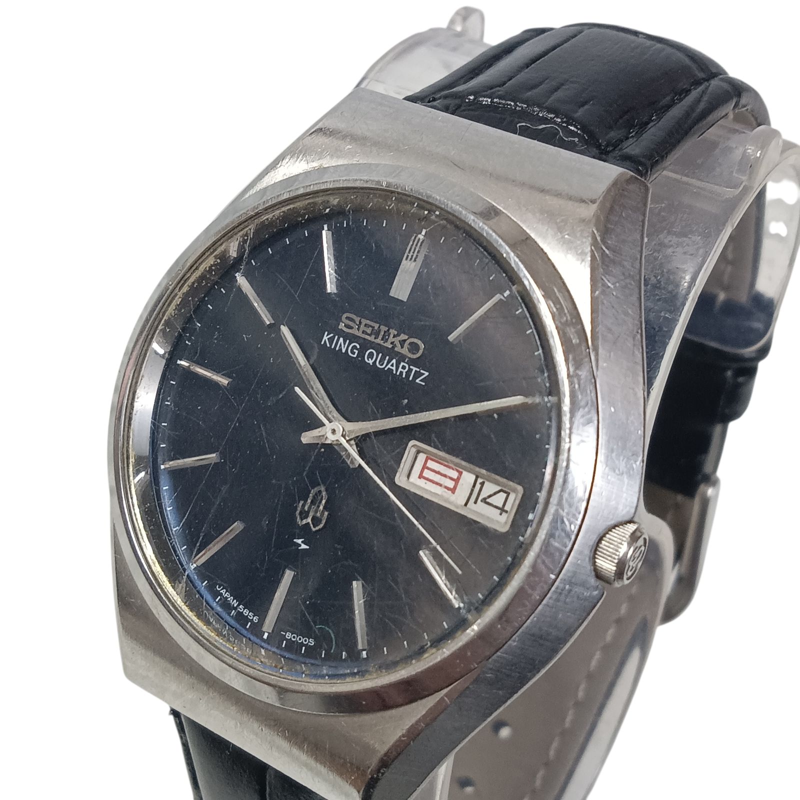 稼働 良品】1214-2 SEIKO KING QUARTZ セイコー キングクォーツ 5856