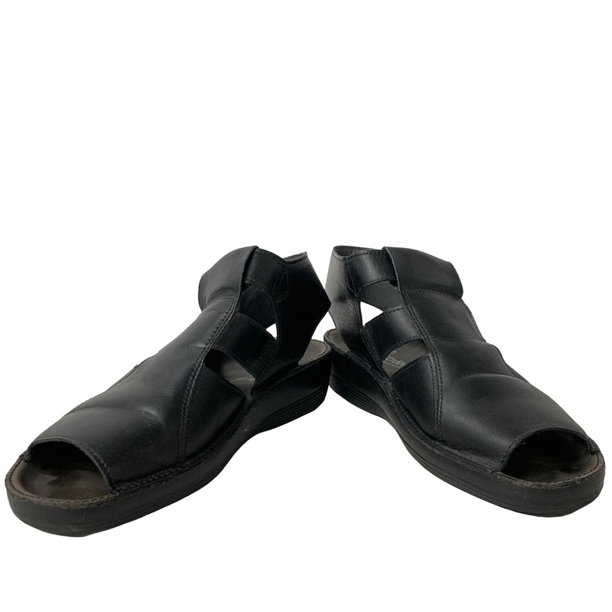 strober ストロバー サンダル ベルクロ レザー ドイツ製 黒 23cm Strober(ストロバー) サンダル 7 レディース - 黒 レザー - メルカリ