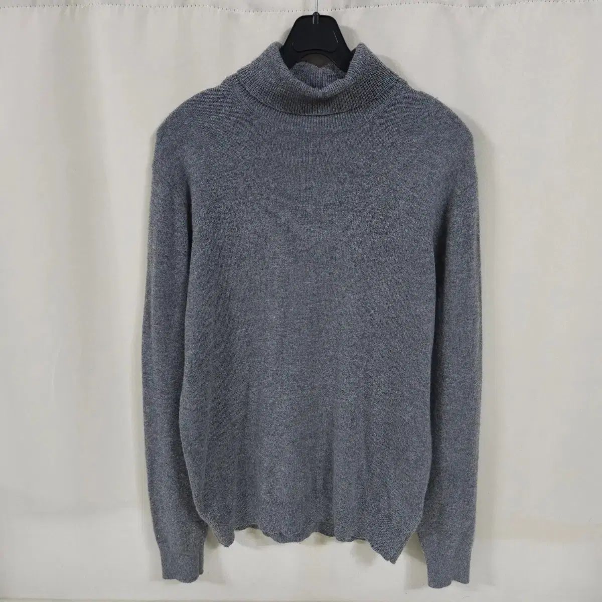 95) TOPTEN10 トップテン10 カシミア タートルネック ニット グレー