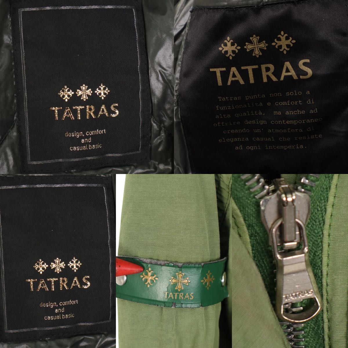 美品✨タトラス TATRAS ダウンライナー付き 3way モッズコート カーキ TATRAS タトラス ダウン モッズコート M ミリタリー カーキ フード付