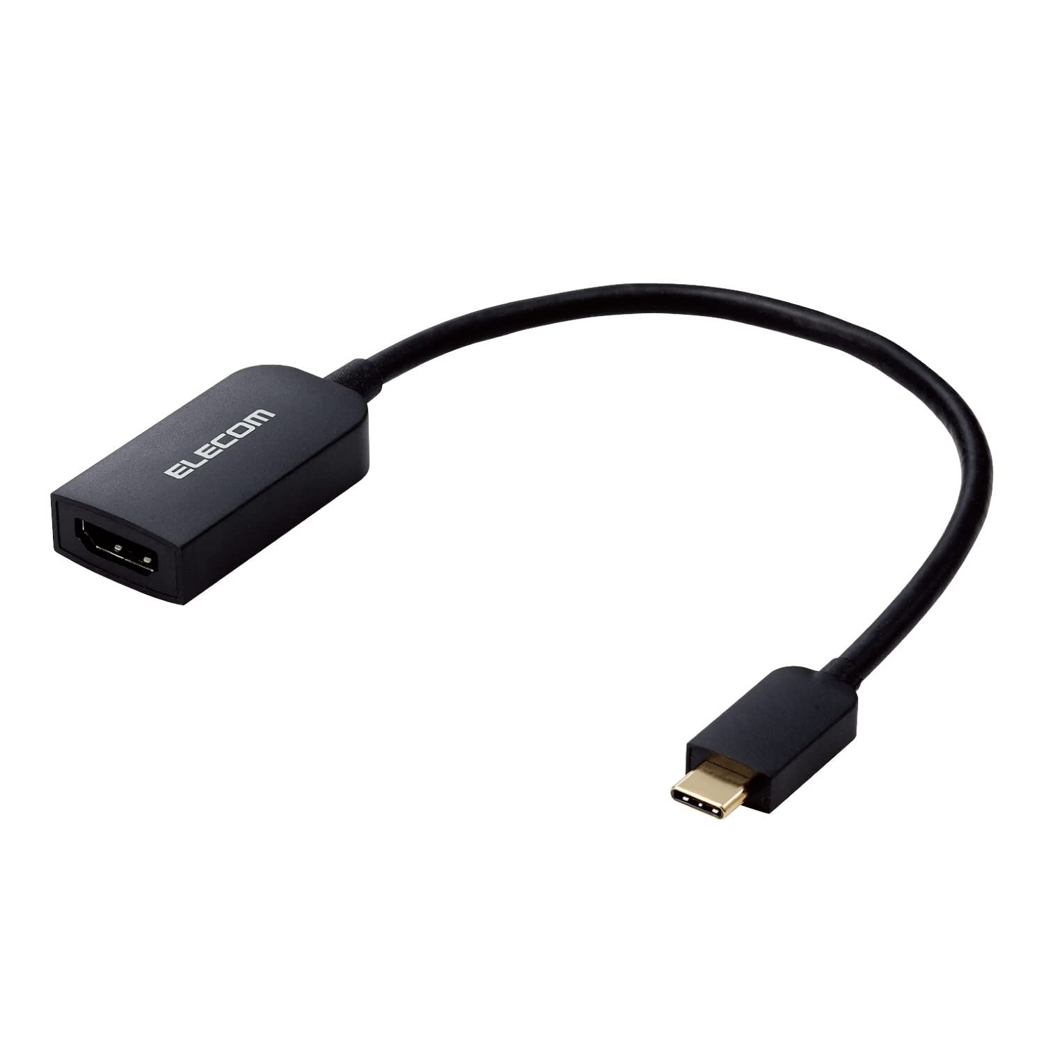 エレコム USB-C HDMI 変換 ( USB C to HDMI 60Hz 変換アダプタ ) ミラーリング対応 0.15m ブラック 【iPhone 16 シリーズ 対応検証済】 MPA-CHDMIQBK [1) ドッキングステーション単品] [60Hz]