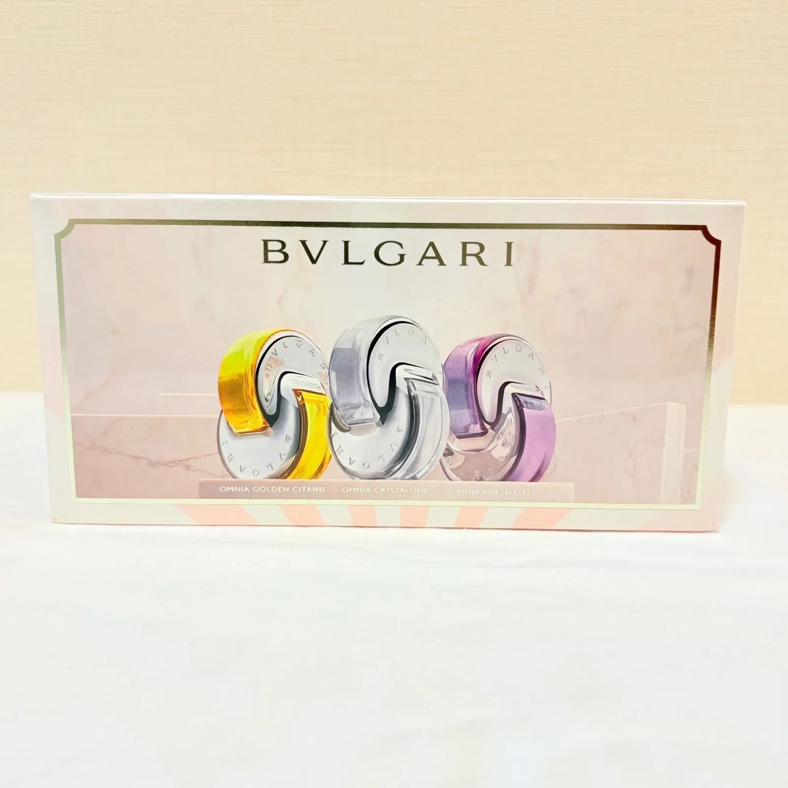 BVLGARI OMNIA オムニア コレクション 15 ml×3 品 CRYSTALLINE AMETHYSTE GOLDEN CITRINE