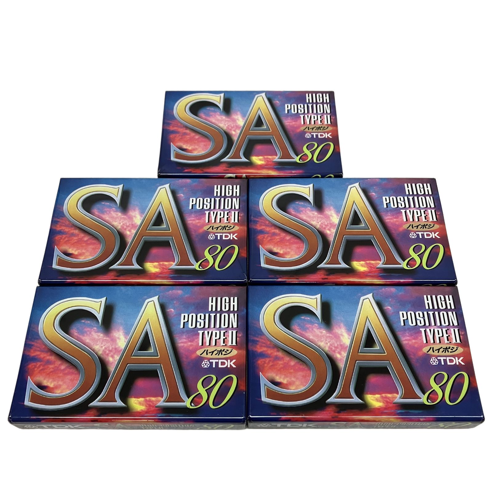 TDK SA HIGH POSITION TYPE II カセットテープ 5点セット ♥ C10715424