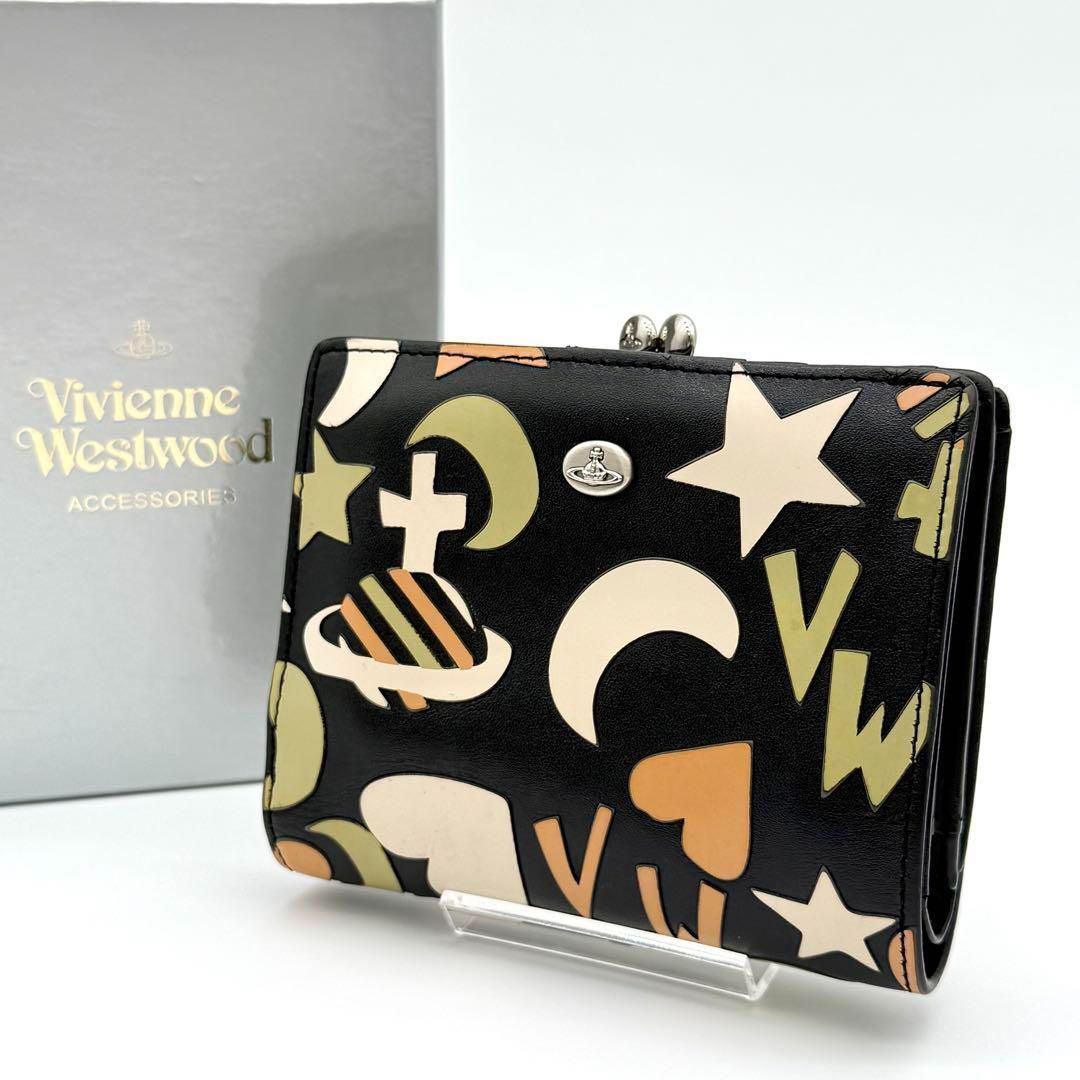 Vivienne STAR HEART Moon 二つ折り財布 がま口