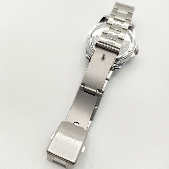 BENTLEY CREPHA 日本製 ソーラー アナログ 10気圧防水 腕時計 シルバー