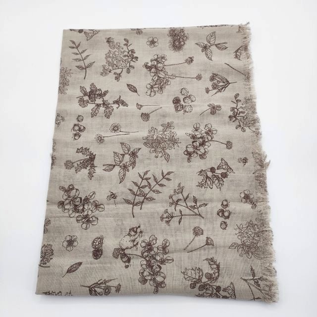 R-D.M.Co- licavuo別注 ガーゼショールスカーフ 定価8800円 ストール カーキ レディース マンズテーラー 5-1130 G∞