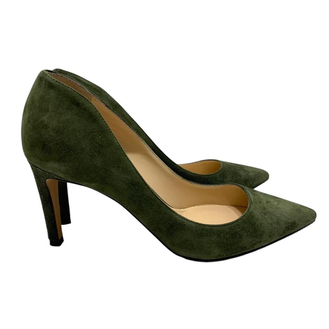 極美品 PELILICO ペリーコ ポインテッドトゥパンプス37 グリーン 極美品 PELILICO ペリーコ ポインテッドトゥパンプス37 グリーン