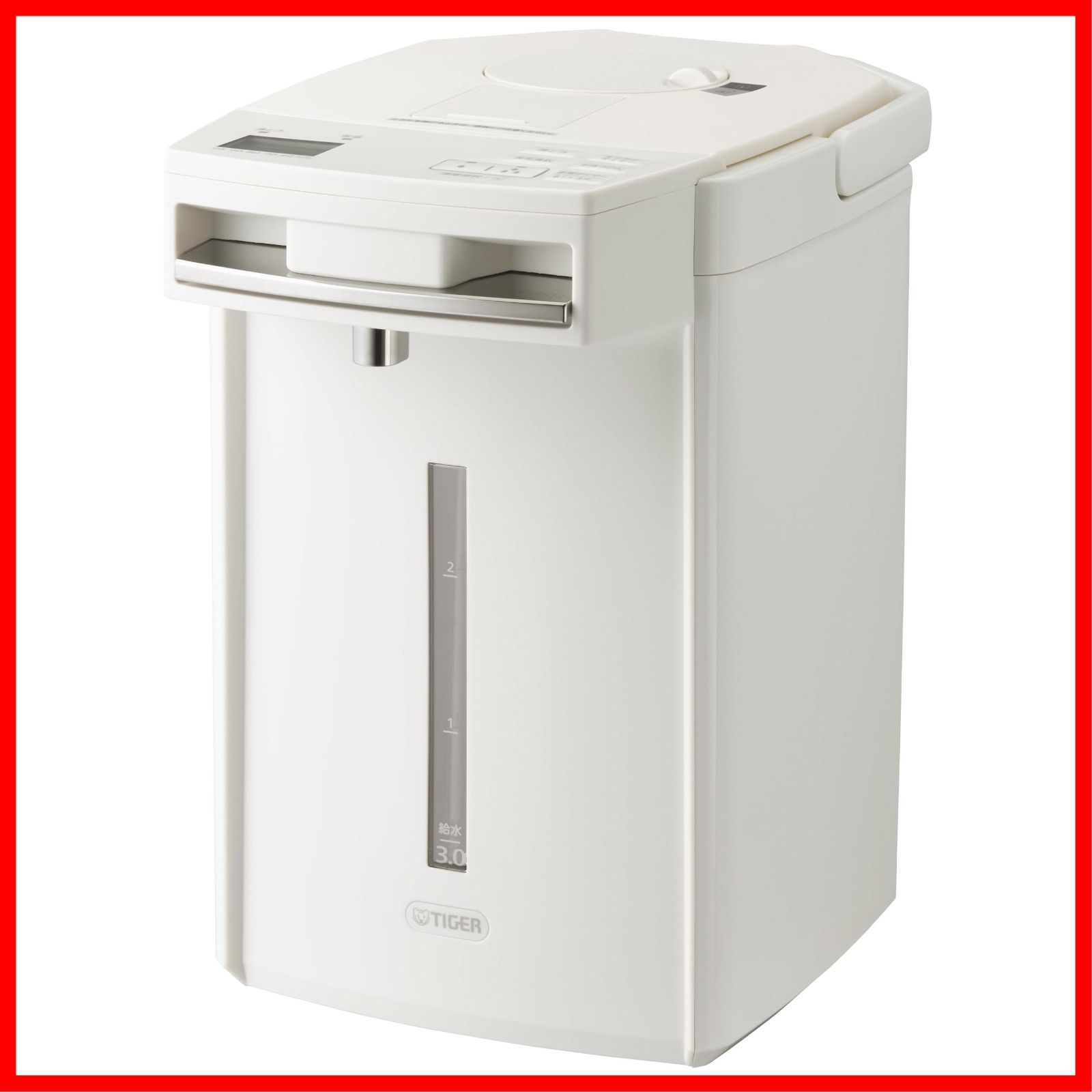 在庫処分 とく子さん ミルク お湯計量機能付き 出産祝い 安全構造 節電VE保温 マットホワイト 日本製 3.0 L 蒸気レス PIM-N 300 電気ポット WW WEB カラー タイガー魔法瓶