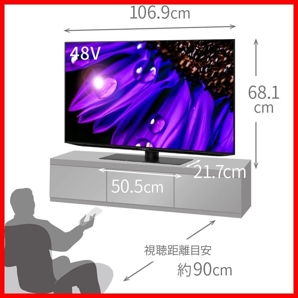  商品 TV Google チューナー内蔵 4 K T C 48 EQ 2 OLED AQUOS テレビ 有機EL V型 シャープ その他 文房具 事務用品