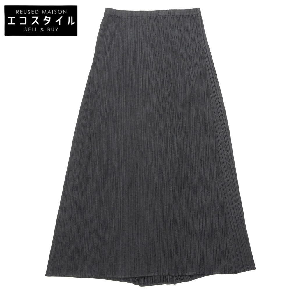PLEATS PLEASE☆ロングスカート 極美品✨PLEATS PLEASE プリーツプリーズ ロングスカート 黒サイズ4 極