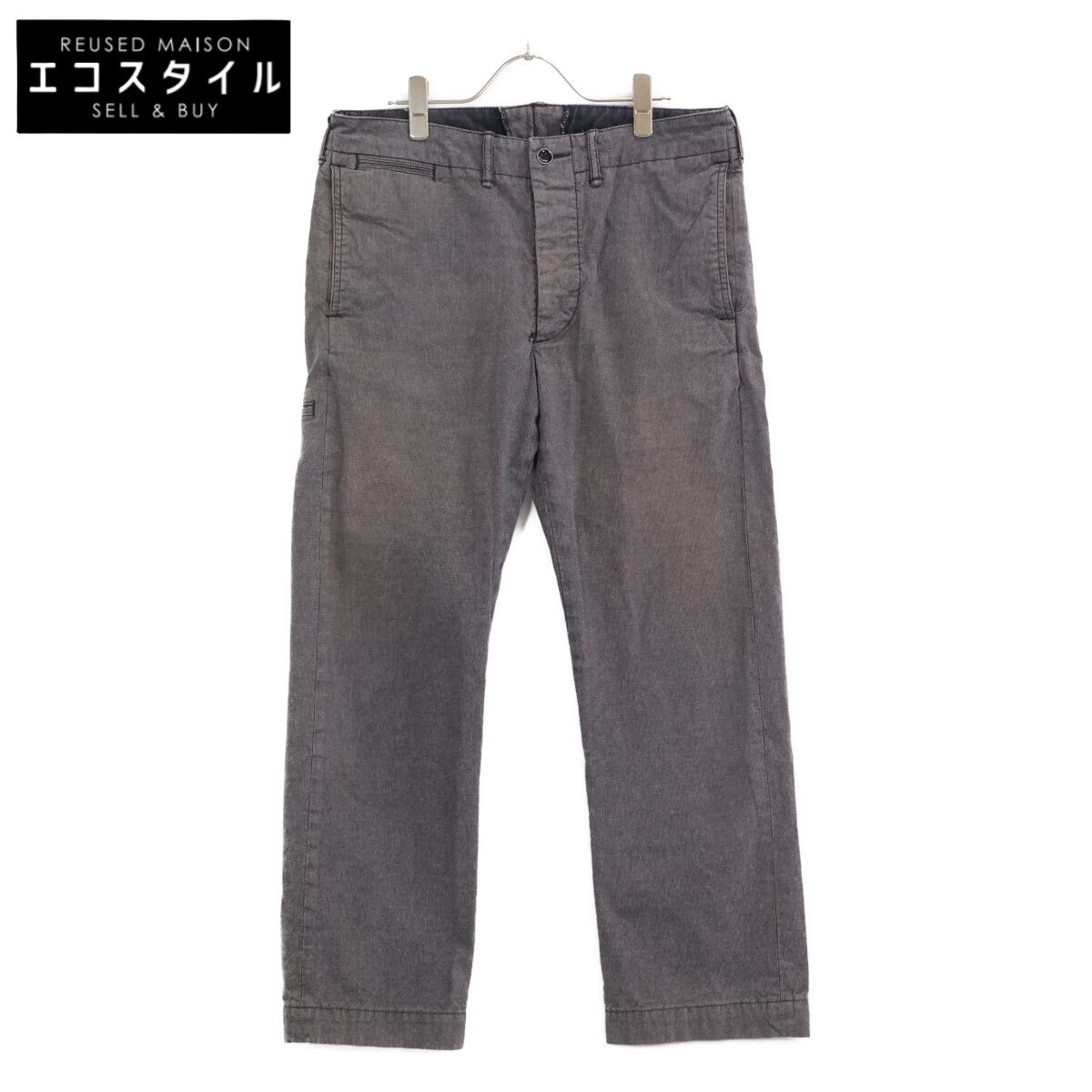 RRL ダブルアールエル ｸﾞﾚｰ ｺｯﾄﾝ ﾌｨｰﾙﾄﾞ ﾁﾉﾊﾟﾝﾂ 31