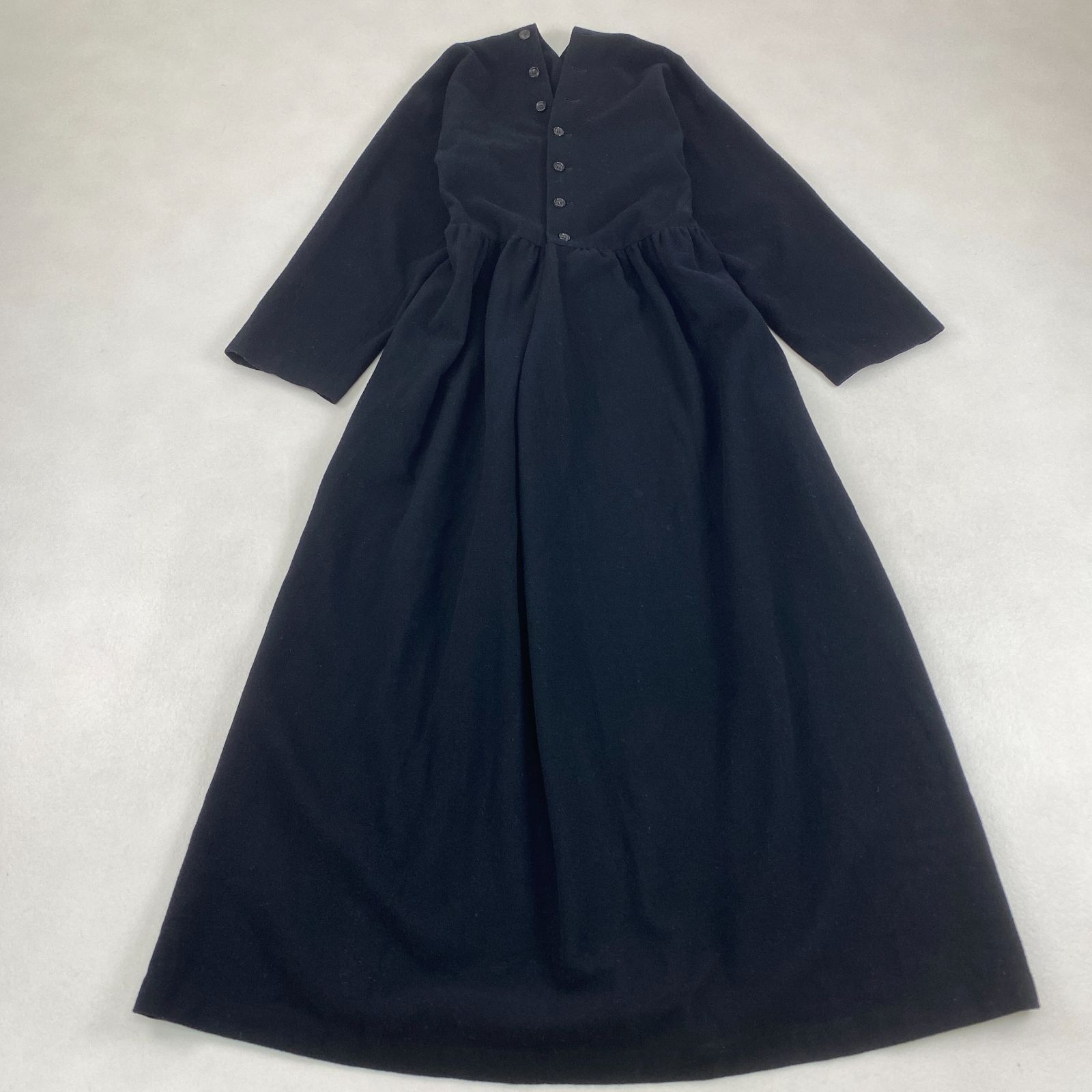 トリココムデギャルソン ロングワンピース 変形 マキシ丈 Aライン 黒