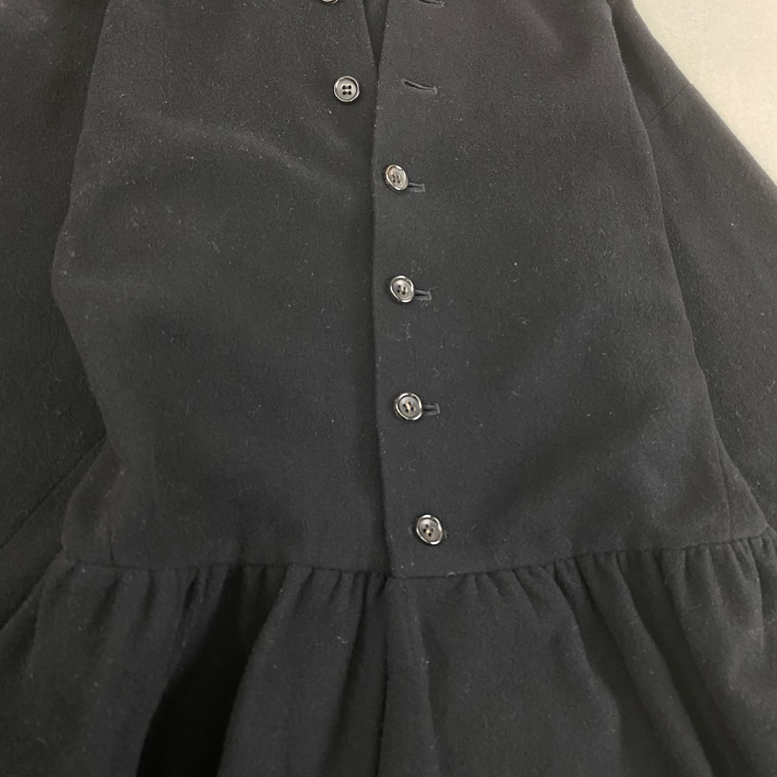 トリココムデギャルソン ロングワンピース 変形 マキシ丈 Aライン 黒