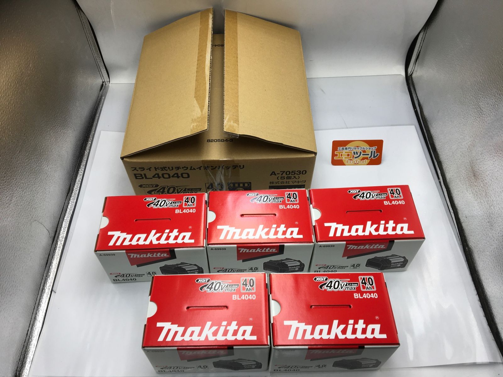 ♥ Makita|マキタ 40 vmax 4.0 Ahバッテリー セット BL 4040 エコツー M 02