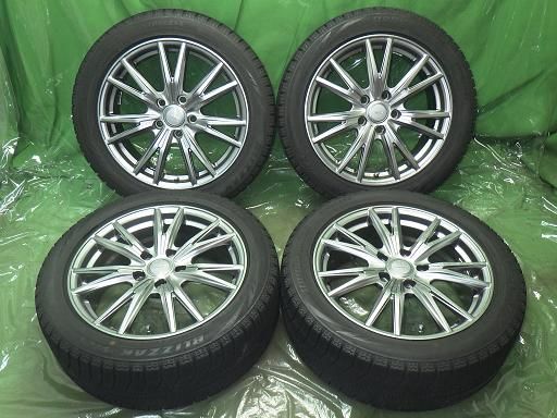 正規品，人気 【中古】BRIDGESTONE スタッドレス weds VELVA 17インチ ブリヂストン ブリザックVRX 17インチ