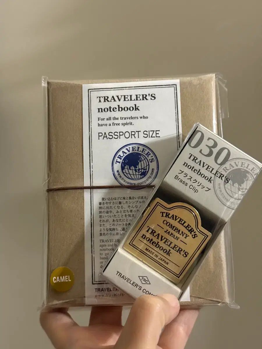 トラベラーズノート キャメル クリップ