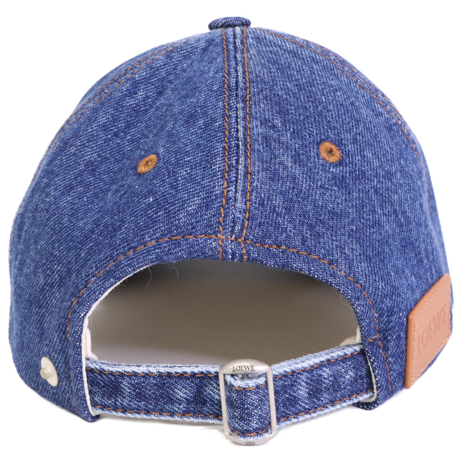 【新品未使用】LOEWE ロエベ　デニム キャップ LOEWE ロエベ 【新品同様/国内正規】ロゴ刺繍 デニム キャップ S