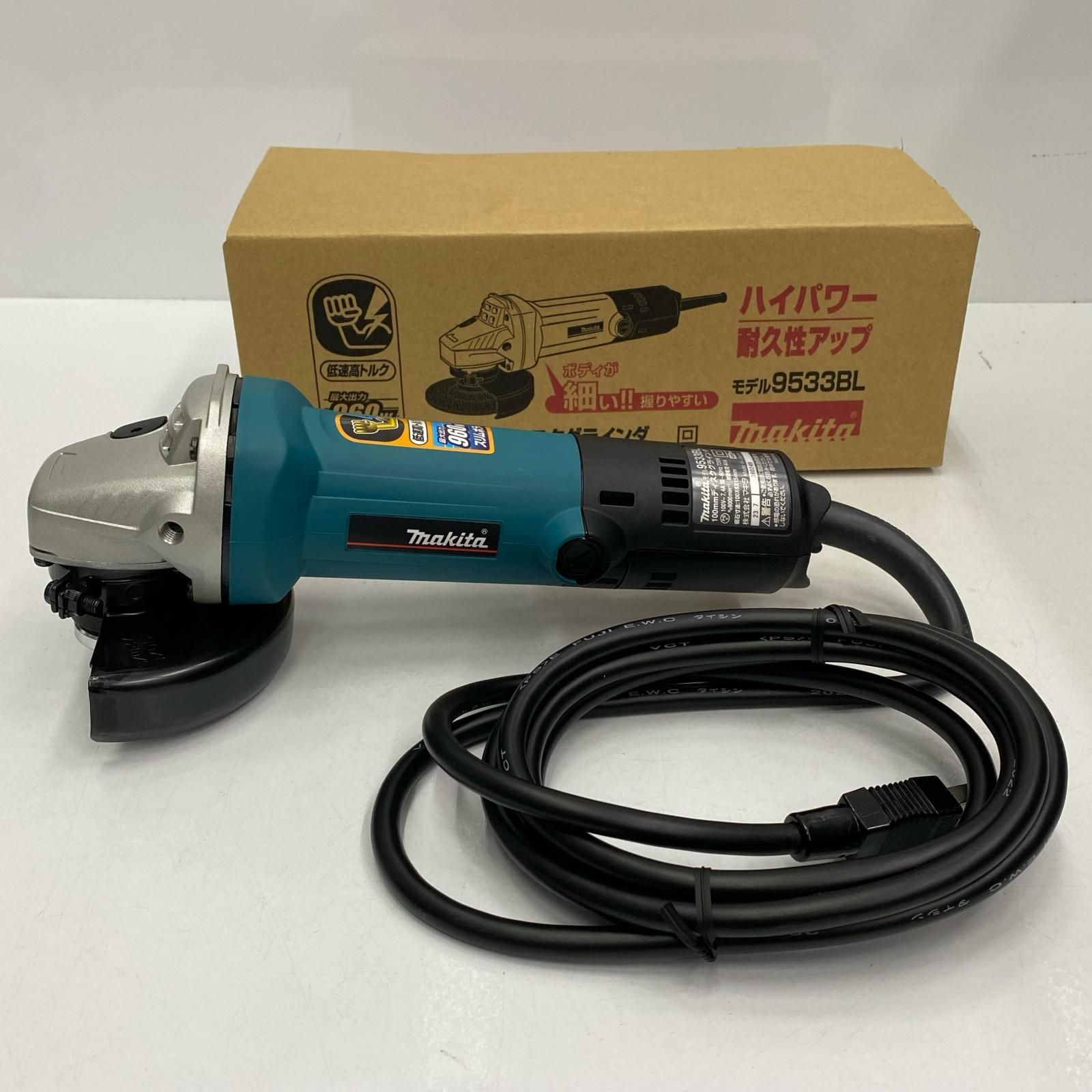 MAKITA マキタ 100 mm ディスクグラインダ 9533 BL グリーン ♥品 付属品完備
