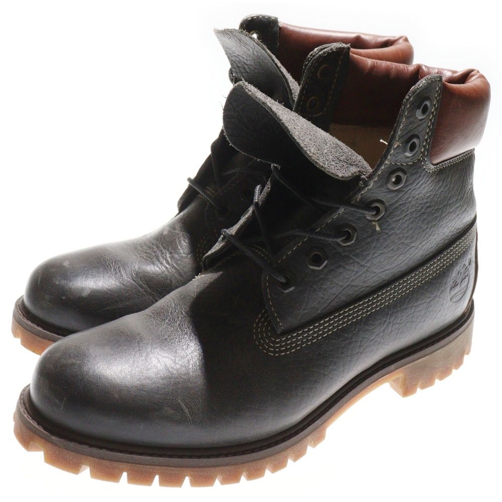 Timberland ティンバーランド 6 INCH PREMIUM BOOTS 6インチ バイ レースアップブーツ ブラック ブラウン A 18 AW