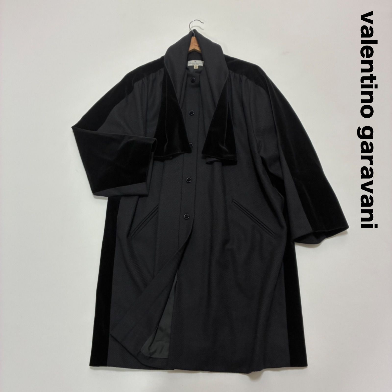 valentino garavani ヴァレンティノガラヴァーニ☆ウール×ベロア異素材