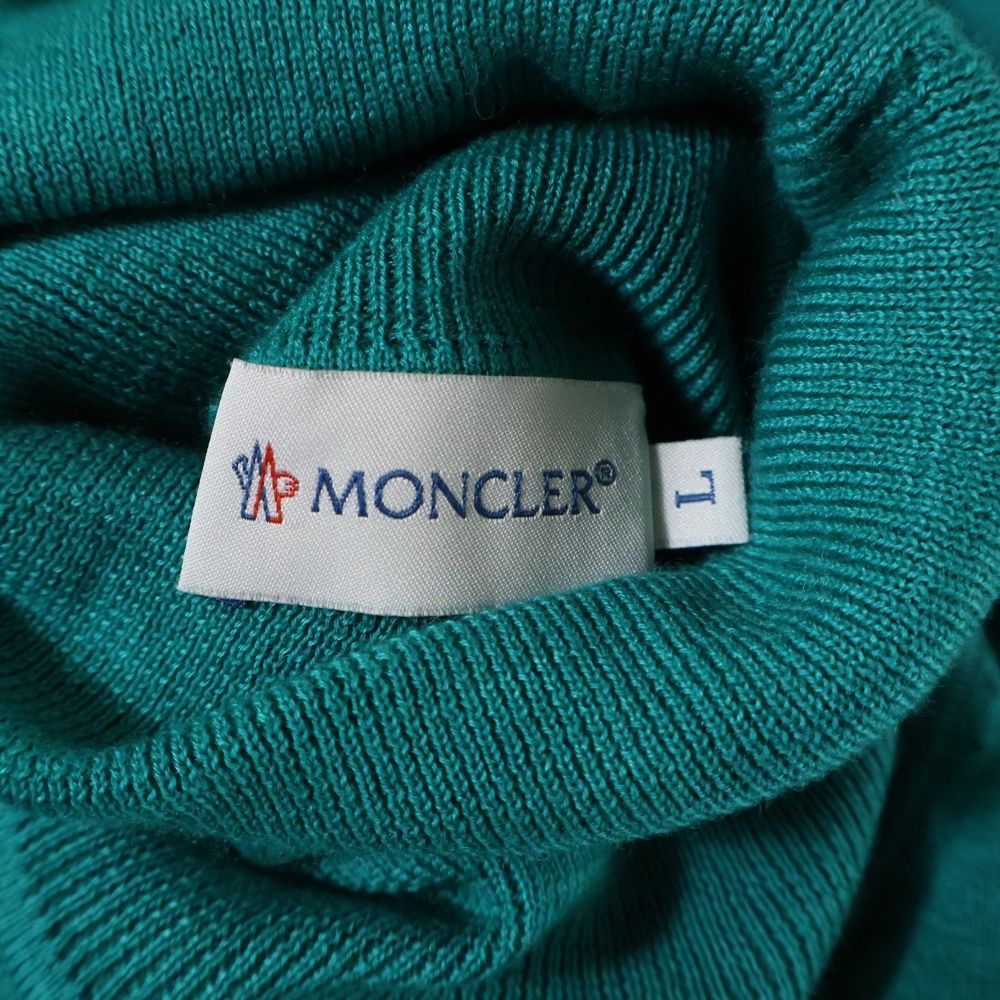 MONCLER (モンクレール) ワッペンロゴ カシミヤ タートルネック プル