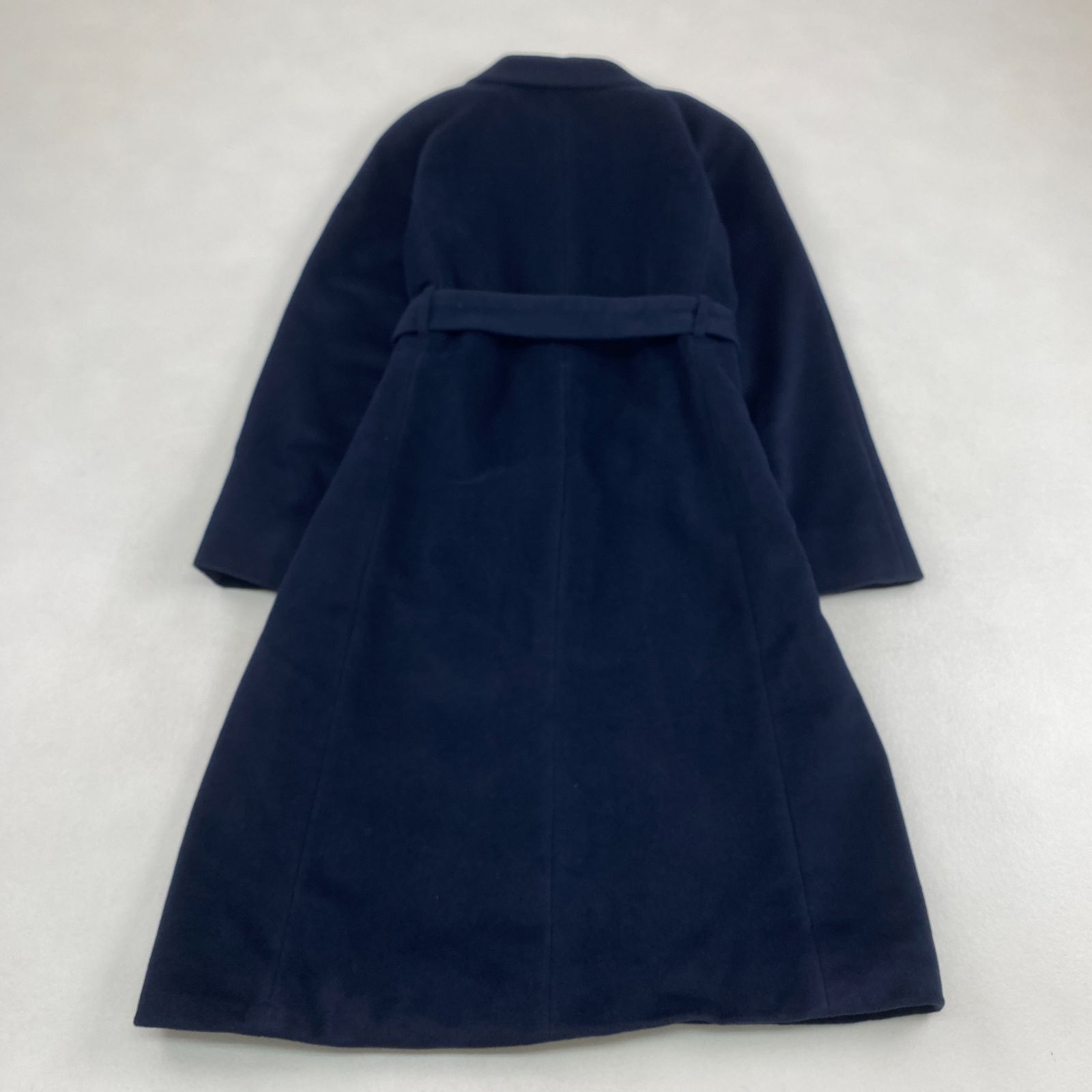 バーバリーロンドン ロングコート アンゴラ ベルテッド 裏地総柄 11 L