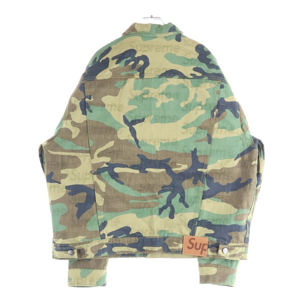 【11月26日までの限定販売】supreme シュプリーム　迷彩カモ柄ジャケット SUPREME (シュプリーム) 25AW Jacquard Logos Denim Trucker Jacket