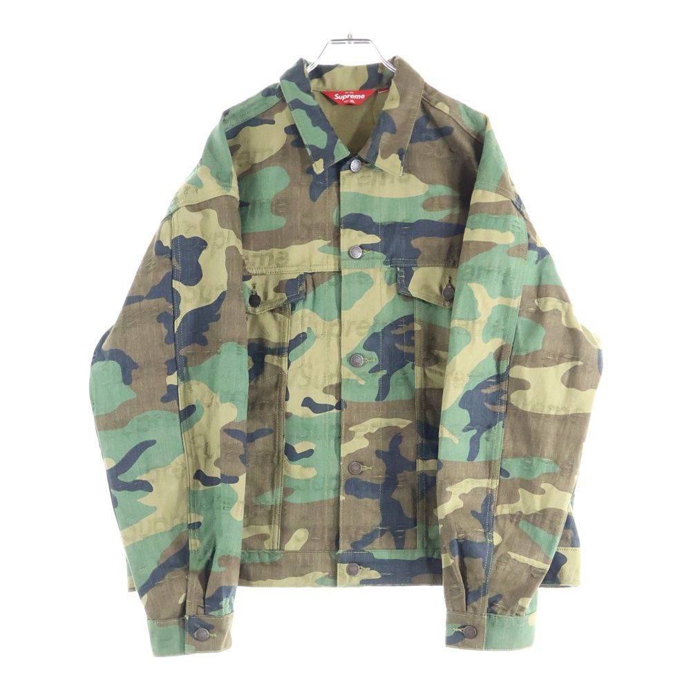 【11月26日までの限定販売】supreme シュプリーム　迷彩カモ柄ジャケット SUPREME (シュプリーム) 25AW Jacquard Logos Denim Trucker Jacket