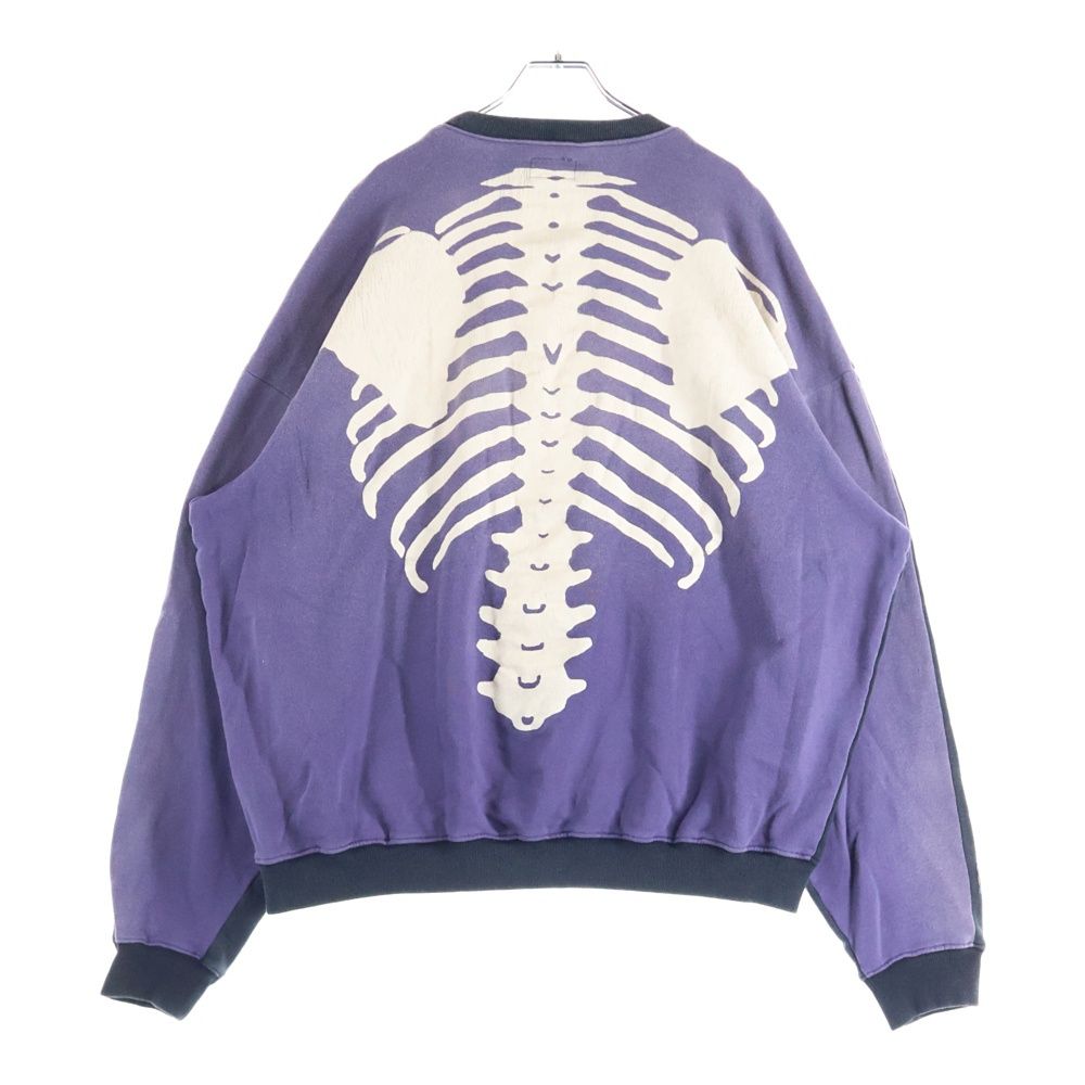 KAPITAL (キャピタル) 2TONE Bone Sweatshirt ボーン ダメージ加工 2