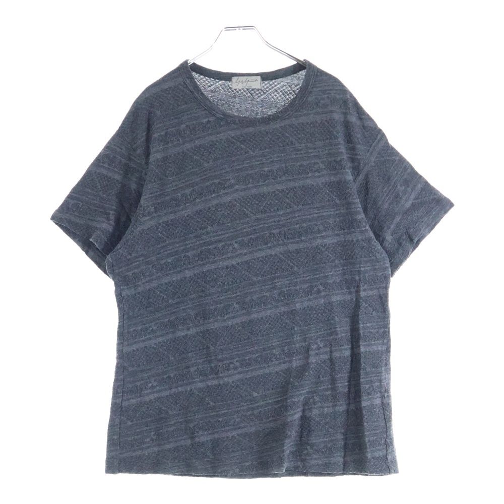 ヨウジヤマモトプールオム ✨Tシャツ 半袖 シワ加工 Lサイズ 3 ブラック 黒