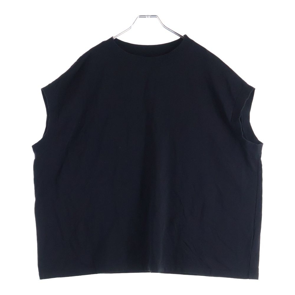 ISAMU イサムカタヤマバックラッシュ スリーブレスプルオーバー コットン ノースリーブカットソー Tシャツ ブラック 2116 01