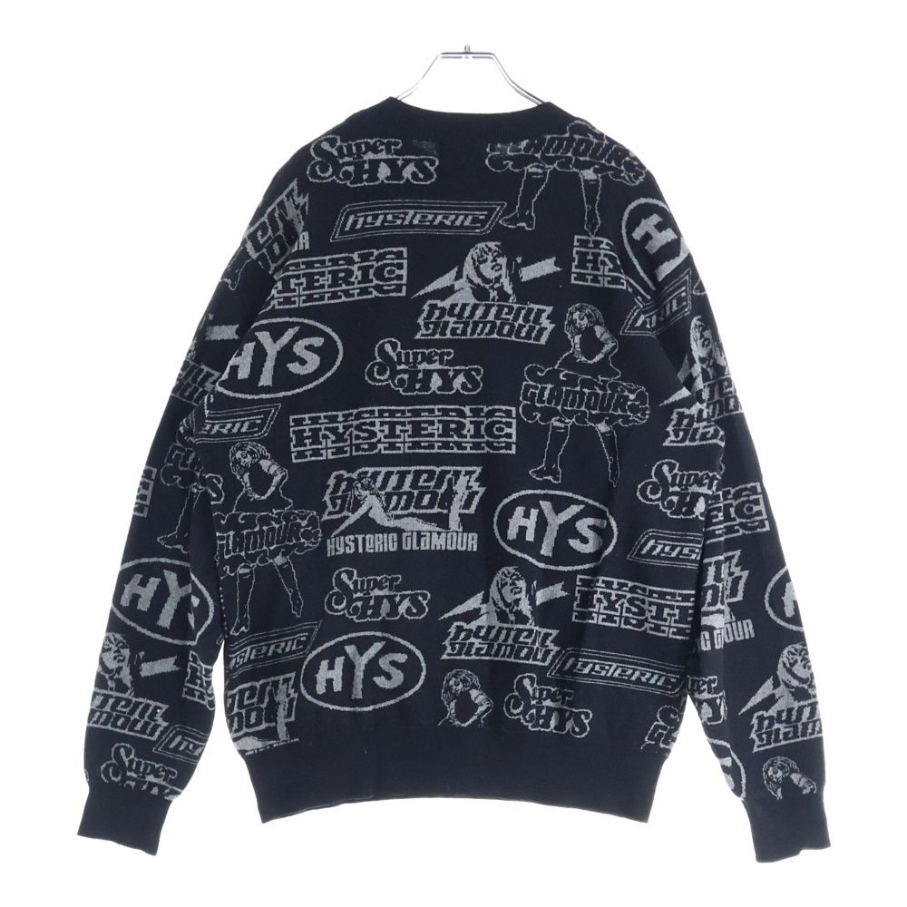 即完売モデル‼️HYSTERIC GLAMOUR セーター VIXEN GIRLワッペン ボーダーセーター|HYSTERIC GLAMOUR MEN