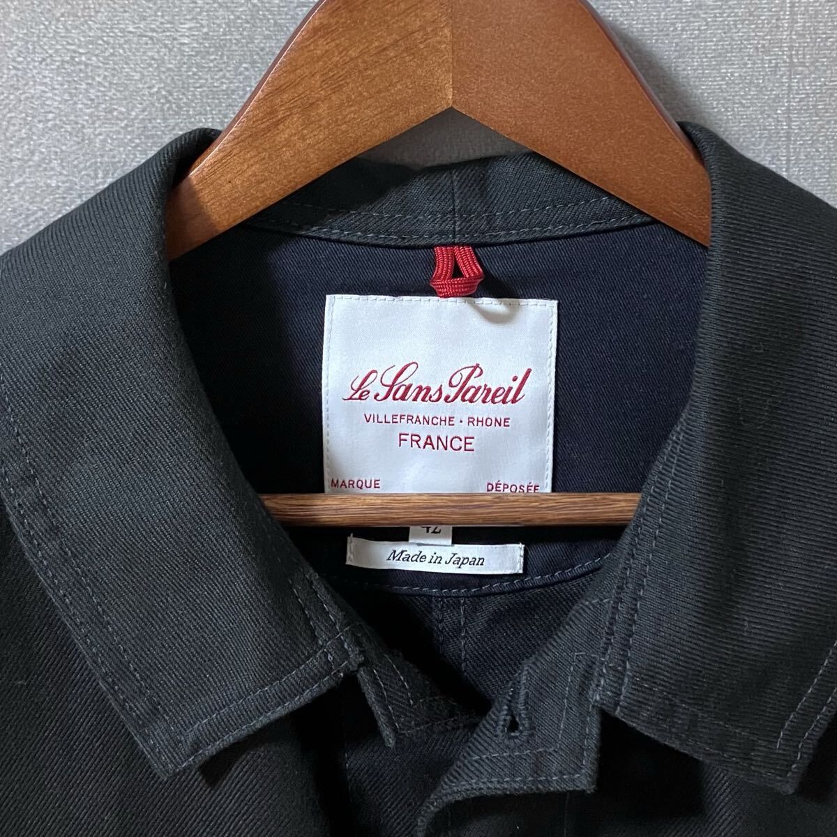 Le sans Pareil ルサンパレイユ Cotton Twill Traditional Coverall コットンツイル カバーオール チョア ジャケット size 42 XL ブラック カバーオール ジャケット アウター メンズ