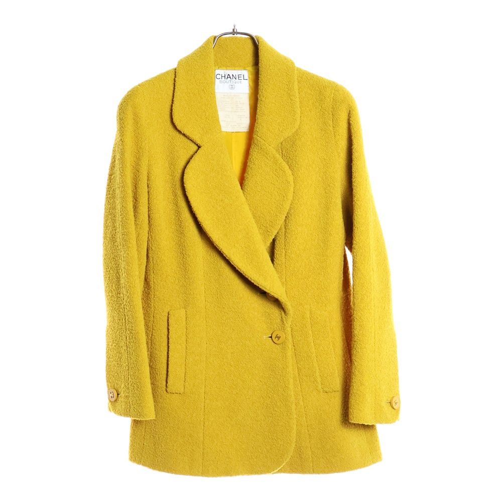 CHANEL (シャネル) 94AW ココマークボタン ウール ラウンドラペル