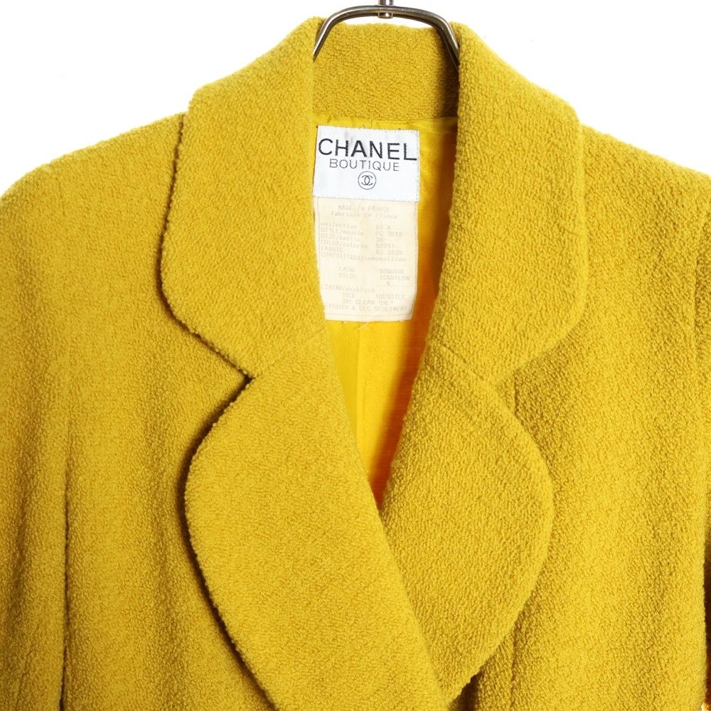 CHANEL (シャネル) 94AW ココマークボタン ウール ラウンドラペル